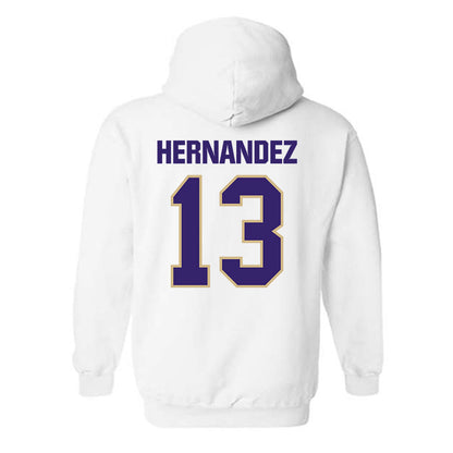 Washington - NCAA Men's Soccer : Kevin Hernandez - Classic Shersey Hooded Sweatshirt-1