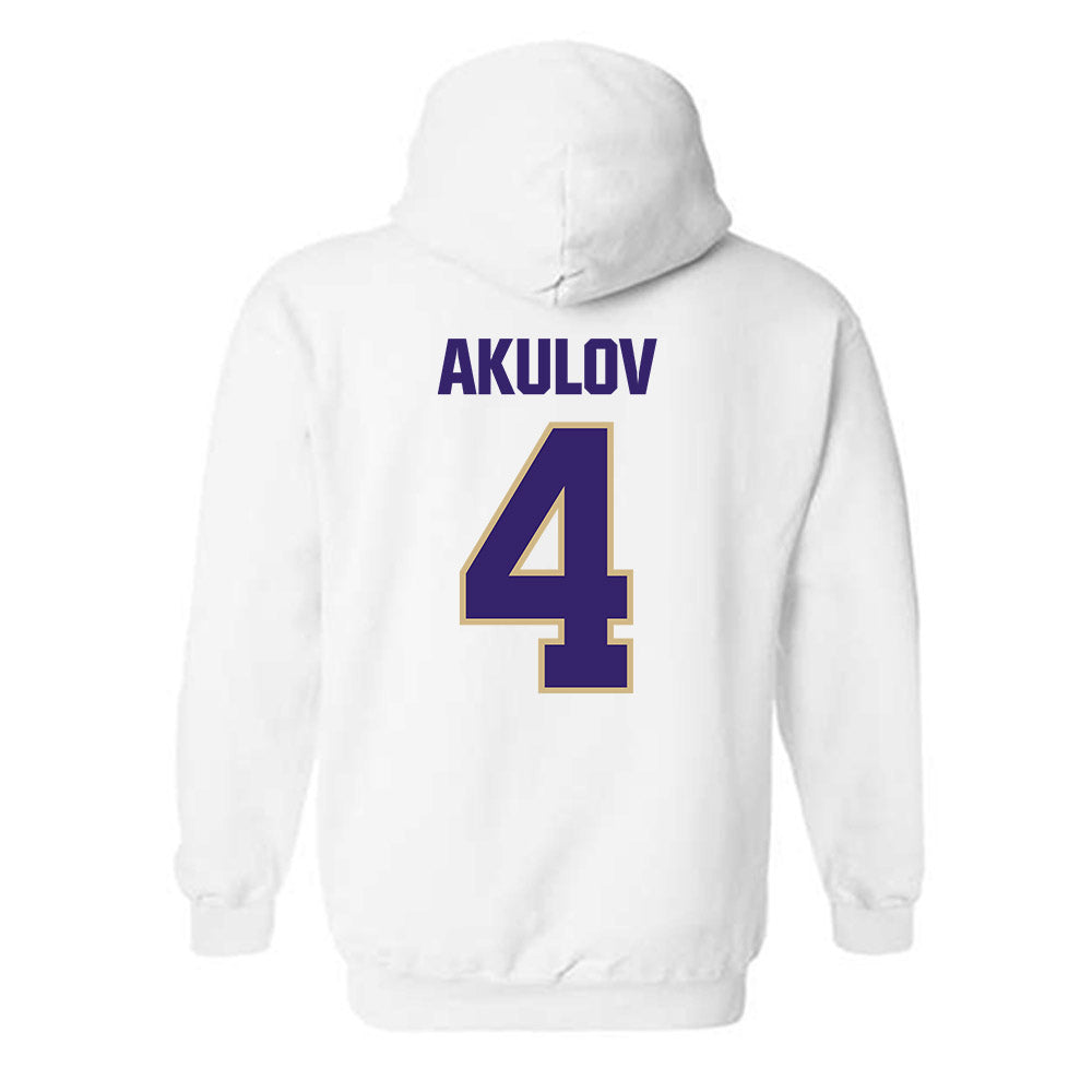 Washington - NCAA Men's Soccer : Egor Akulov - Classic Shersey Hooded Sweatshirt-1