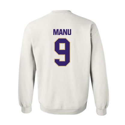 Washington - NCAA Football : Jacob Manu - Classic Shersey Crewneck Sweatshirt-1
