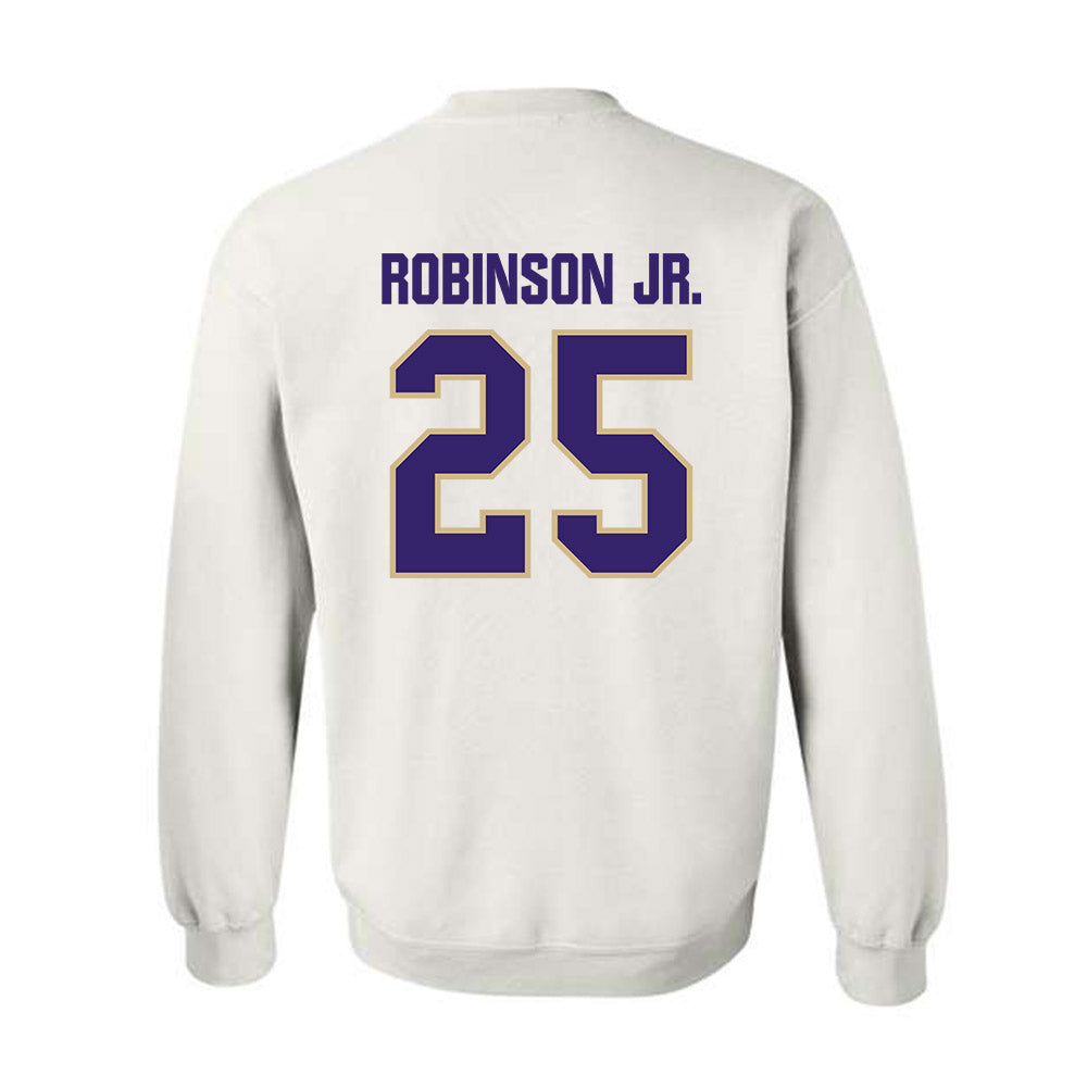 Washington - NCAA Football : Donovan Robinson Jr. - Classic Shersey Crewneck Sweatshirt-1