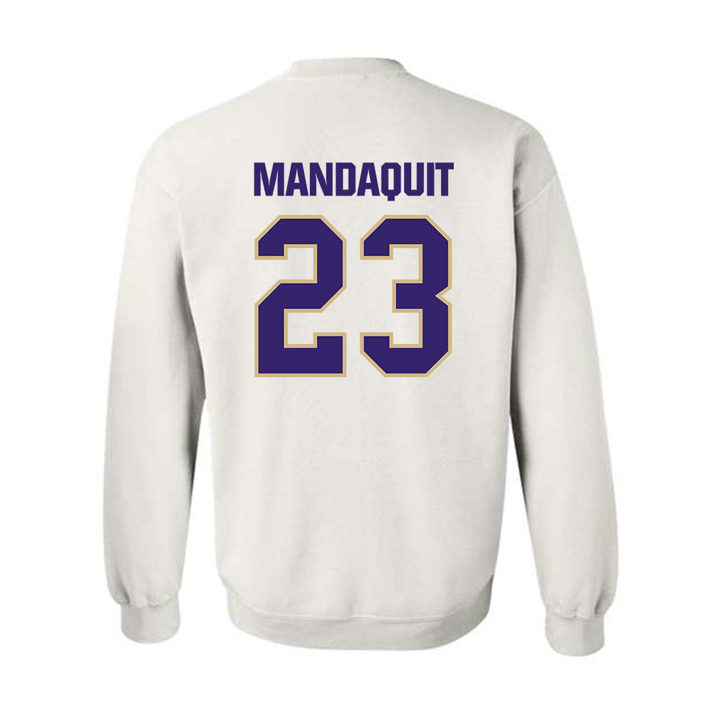 Washington - NCAA Men's Basketball : JJ Mandaquit - Classic Shersey Crewneck Sweatshirt-1