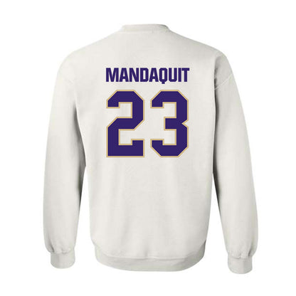 Washington - NCAA Men's Basketball : JJ Mandaquit - Classic Shersey Crewneck Sweatshirt-1