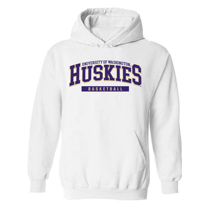 Washington - NCAA Men's Basketball : Jasir Rencher - Classic Shersey Hooded Sweatshirt-0