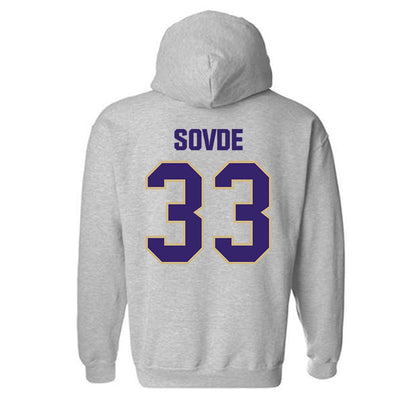 Washington - NCAA Men's Soccer : Chad Sovde - Classic Shersey Hooded Sweatshirt-1