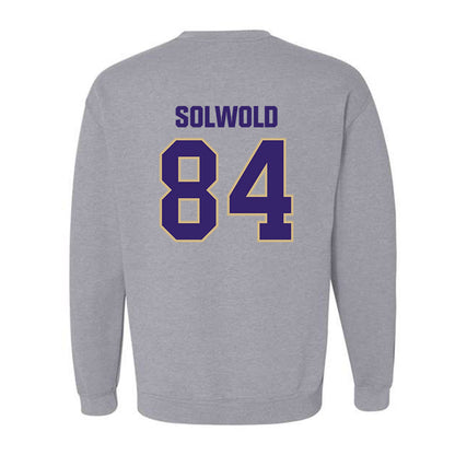 Washington - NCAA Football : Hunter Solwold - Classic Shersey Crewneck Sweatshirt-1