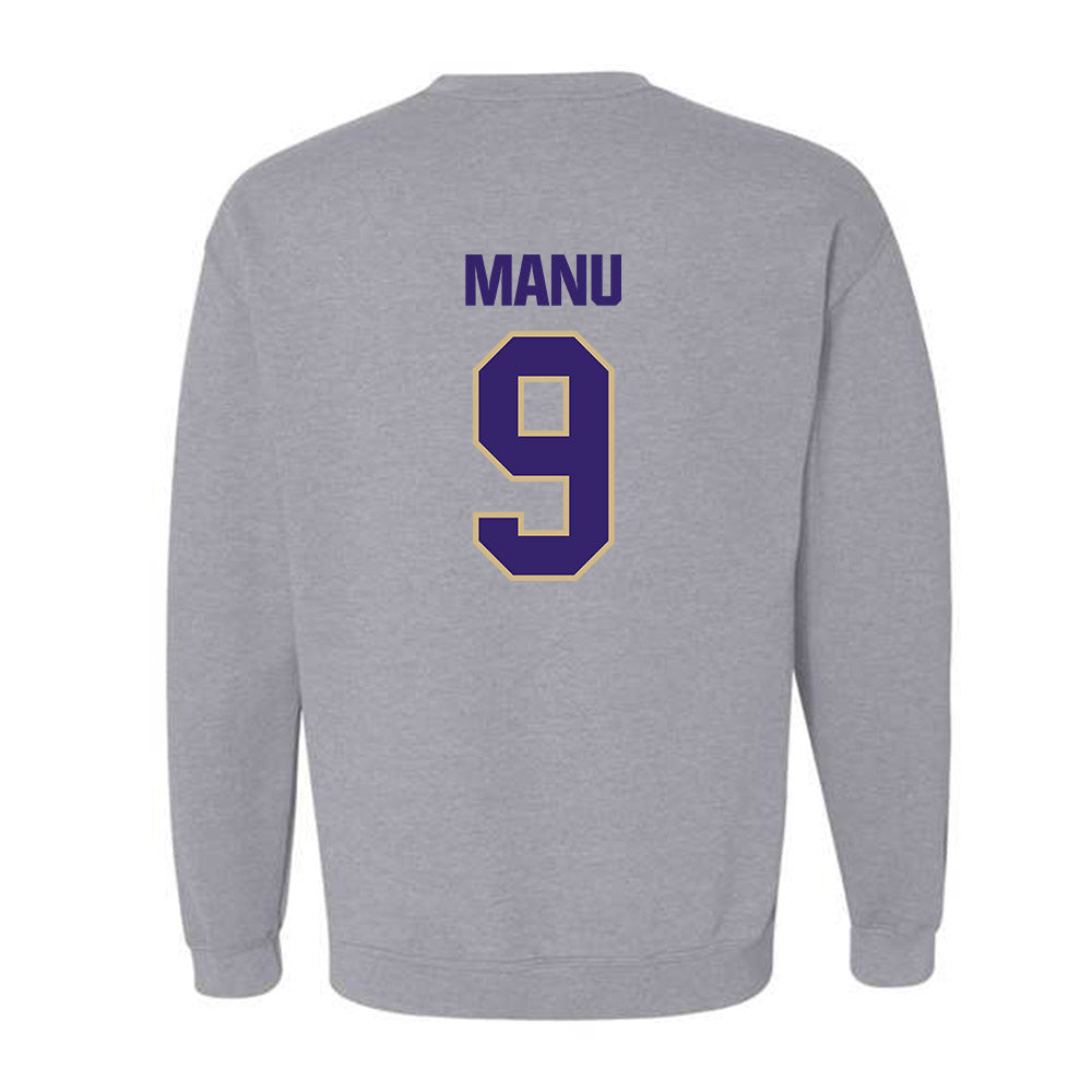 Washington - NCAA Football : Jacob Manu - Classic Shersey Crewneck Sweatshirt-1