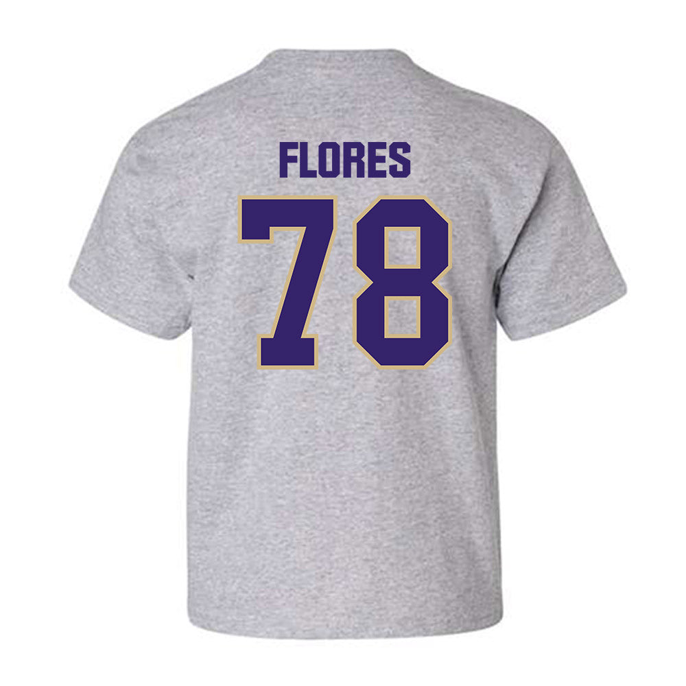 Washington - NCAA Football : Jake Flores - Classic Shersey Youth T-Shirt-1