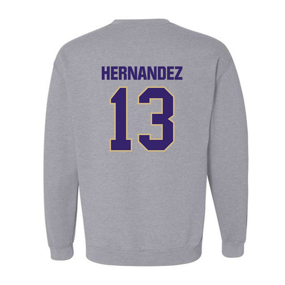 Washington - NCAA Men's Soccer : Kevin Hernandez - Classic Shersey Crewneck Sweatshirt-1