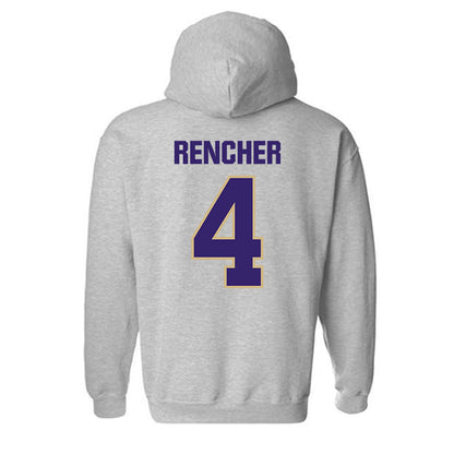Washington - NCAA Men's Basketball : Jasir Rencher - Classic Shersey Hooded Sweatshirt-1