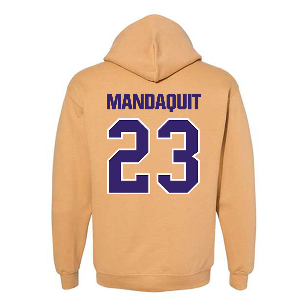 Washington - NCAA Men's Basketball : JJ Mandaquit - Classic Shersey Hooded Sweatshirt-1