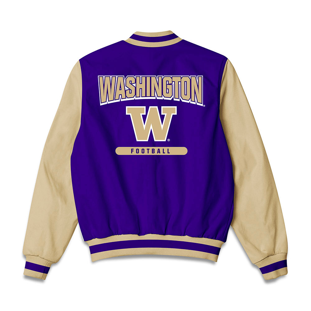 Washington - NCAA Football : Denzel Boston - Bomber Jacket-1