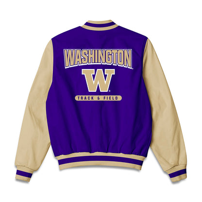 Washington - NCAA Women's Track & Field : Mia Cochran - Bomber Jacket-1