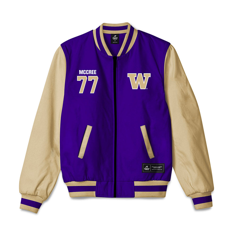 Washington - NCAA Football : Maximus McCree - Bomber Jacket-0