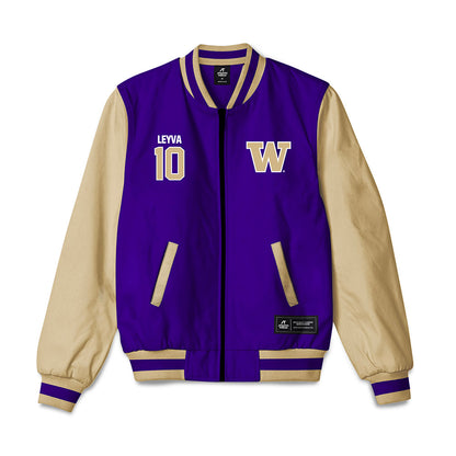Washington - NCAA Women's Soccer : Andrea Leyva - Bomber Jacket-0