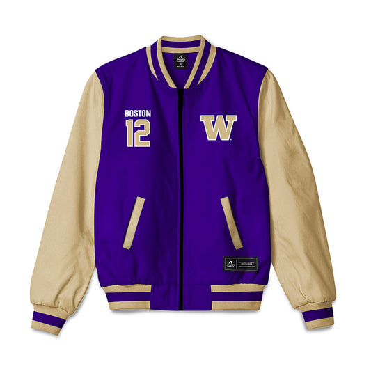 Washington - NCAA Football : Denzel Boston - Bomber Jacket-0