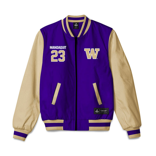 Washington - NCAA Men's Basketball : JJ Mandaquit - Bomber Jacket-0