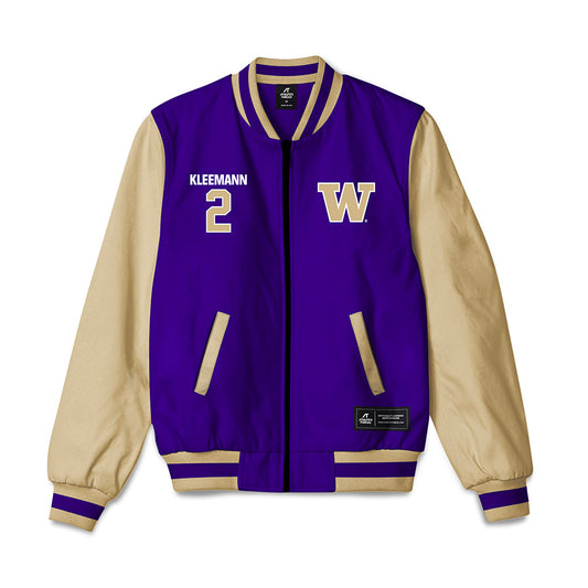 Washington - NCAA Men's Soccer : Philip Kleemann - Bomber Jacket-0