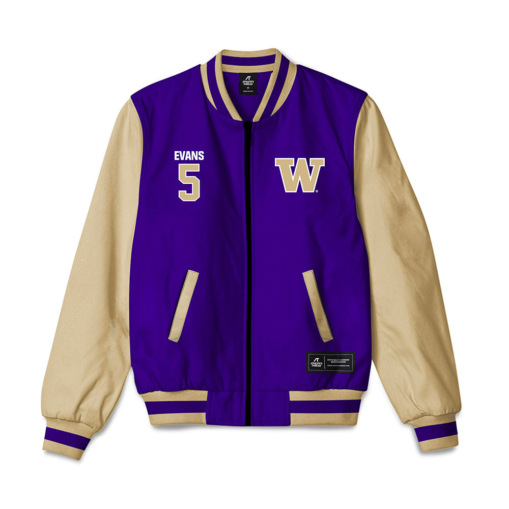 Washington - NCAA Football : Omari Evans - Bomber Jacket-0