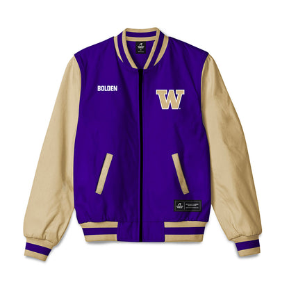 Washington - NCAA Women's Gymnastics : Kira Bolden - Bomber Jacket-0