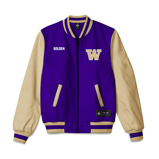 Washington - NCAA Women's Gymnastics : Kira Bolden - Bomber Jacket-0