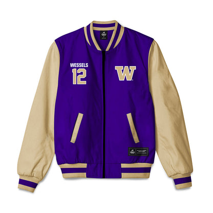 Washington - NCAA Women's Volleyball : Katy Wessels - Bomber Jacket-0