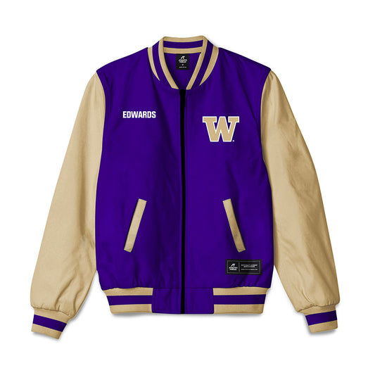 Washington - NCAA Women's Track & Field : Adrienne Edwards - Bomber Jacket-0