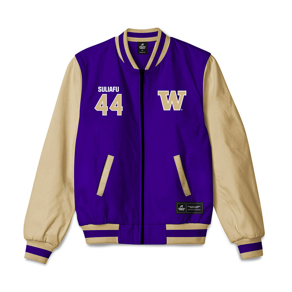 Washington - NCAA Women's Soccer : Kolo Suliafu - Bomber Jacket-0