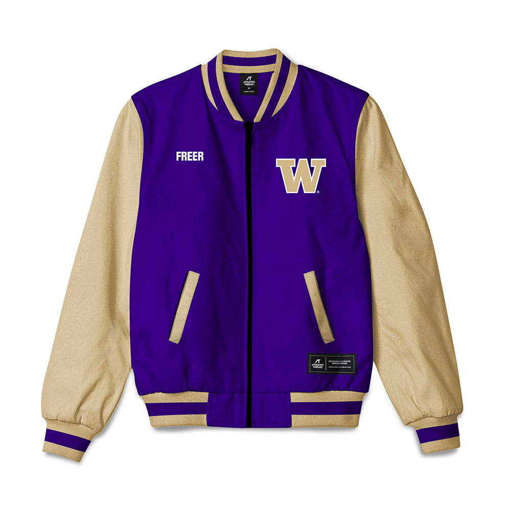 Washington - NCAA Women's Rowing : Jordan Freer - Bomber Jacket-0