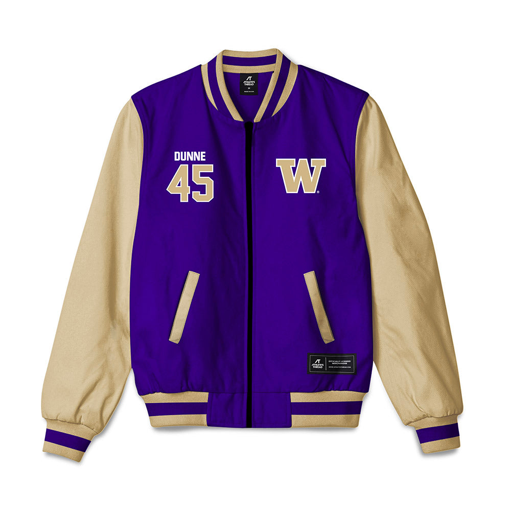 Washington - NCAA Football : Luke Dunne - Bomber Jacket-0