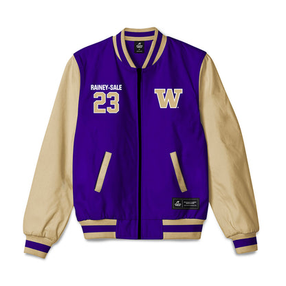 Washington - NCAA Football : Zaydrius Rainey-Sale - Bomber Jacket-0