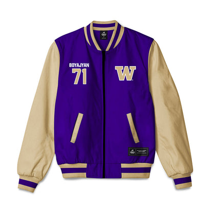 Washington - NCAA Football : Davit Boyajyan - Bomber Jacket-0