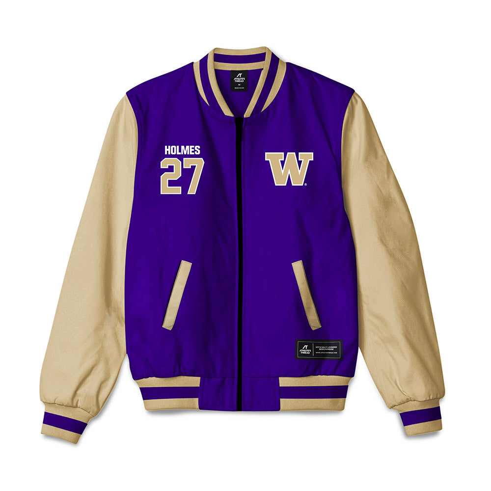 Washington - NCAA Football : Vincent Holmes - Bomber Jacket-0
