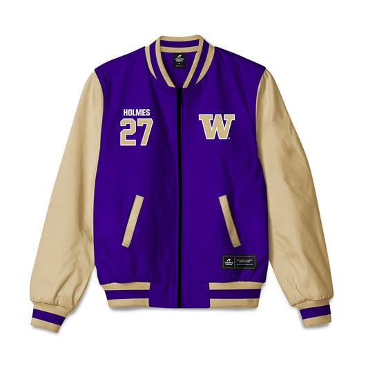Washington - NCAA Football : Vincent Holmes - Bomber Jacket-0