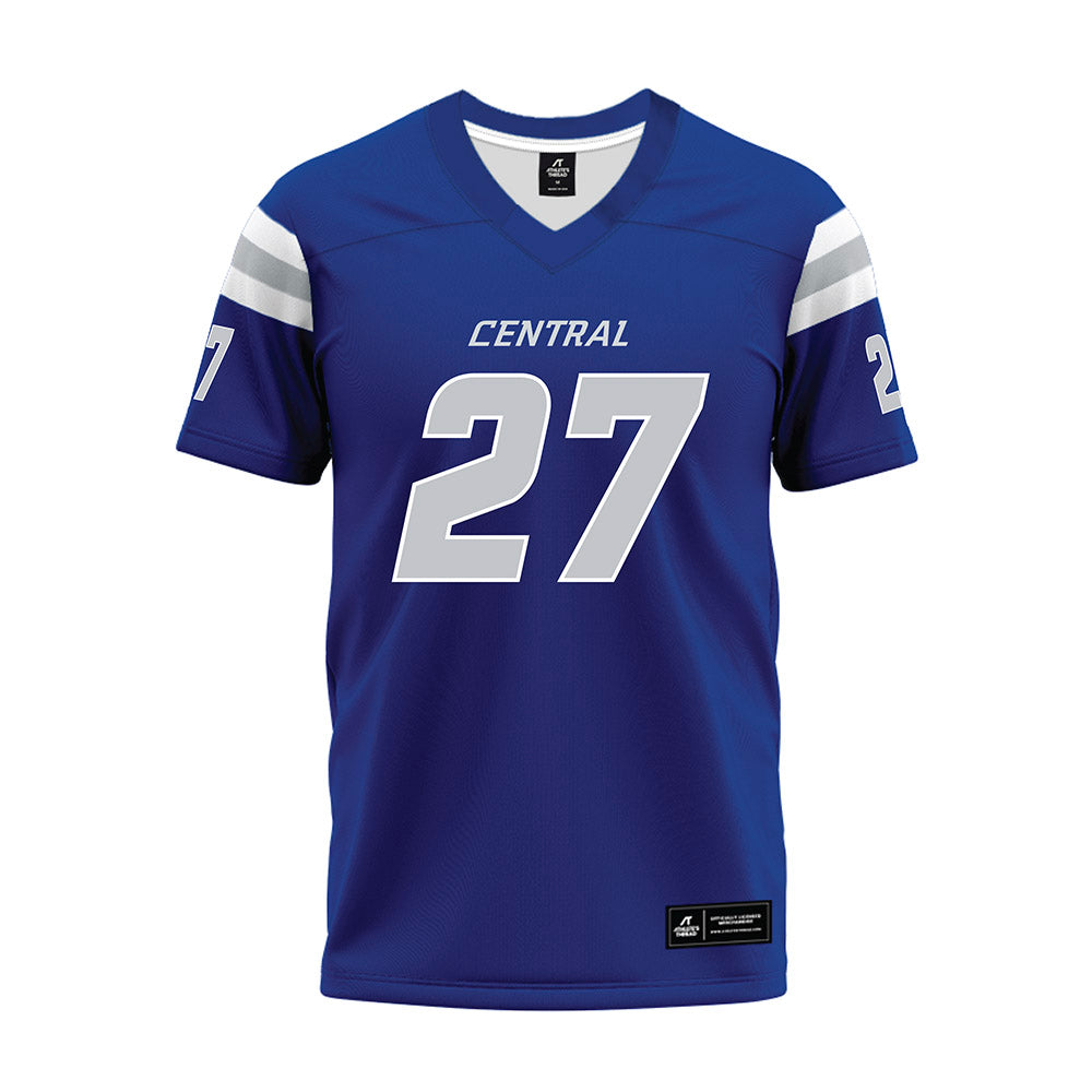 CCSU - NCAA Football : Derek Berlitz - Blue Premium Football Jersey-0