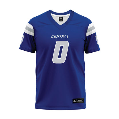 CCSU - NCAA Football : Clifton Thompson - Blue Premium Football Jersey-0