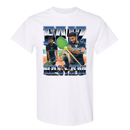 Buffalo - NCAA Men's Tennis : Faiz Nasyam - Player Collage T-Shirt-0