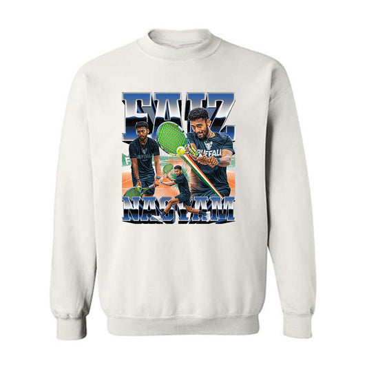 Buffalo - NCAA Men's Tennis : Faiz Nasyam - Player Collage Crewneck Sweatshirt-0