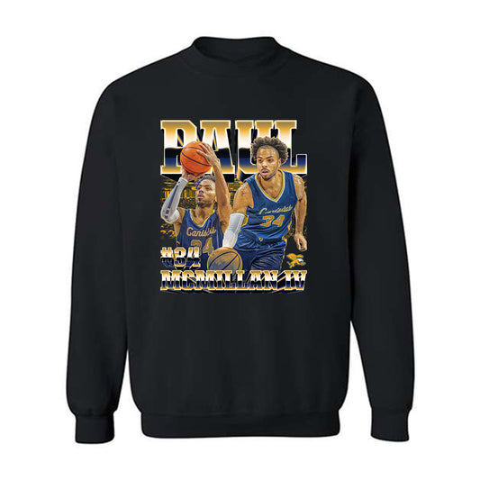 Canisius - NCAA Men's Basketball : Paul Mcmillan IV - Player Collage Crewneck Sweatshirt-0