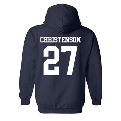 Penn State - NCAA Men's Ice Hockey : Cade Christenson - Classic Shersey Hooded Sweatshirt-1
