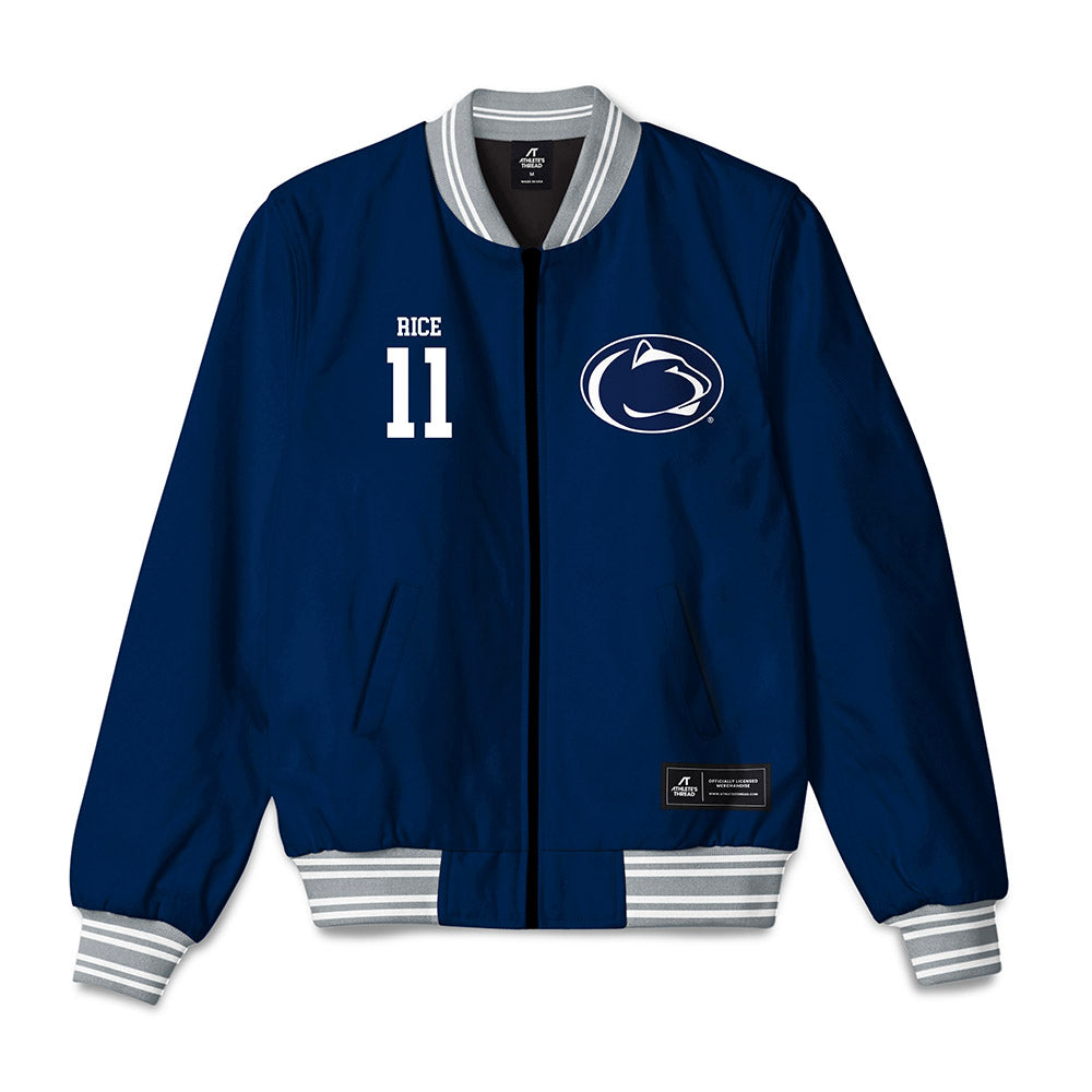 Penn State - NCAA Men's Basketball : Eli Rice - Bomber Jacket-0