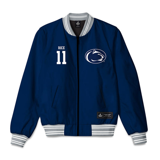 Penn State - NCAA Men's Basketball : Eli Rice - Bomber Jacket-0