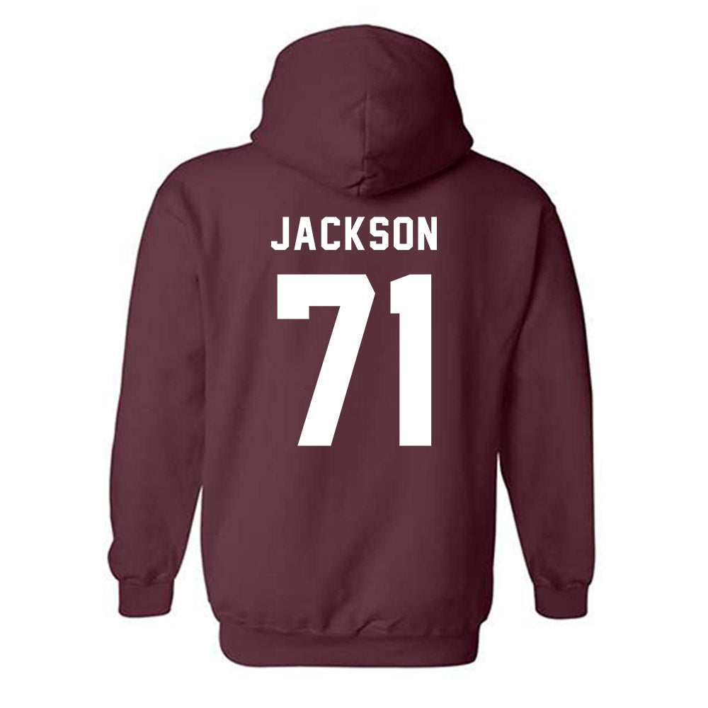 EKU - NCAA Football : OBrien Jackson - Classic Shersey Hooded Sweatshirt-1