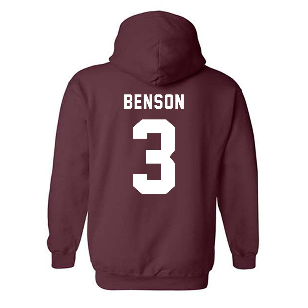 EKU - NCAA Baseball : Kobe Benson - Classic Shersey Hooded Sweatshirt-1