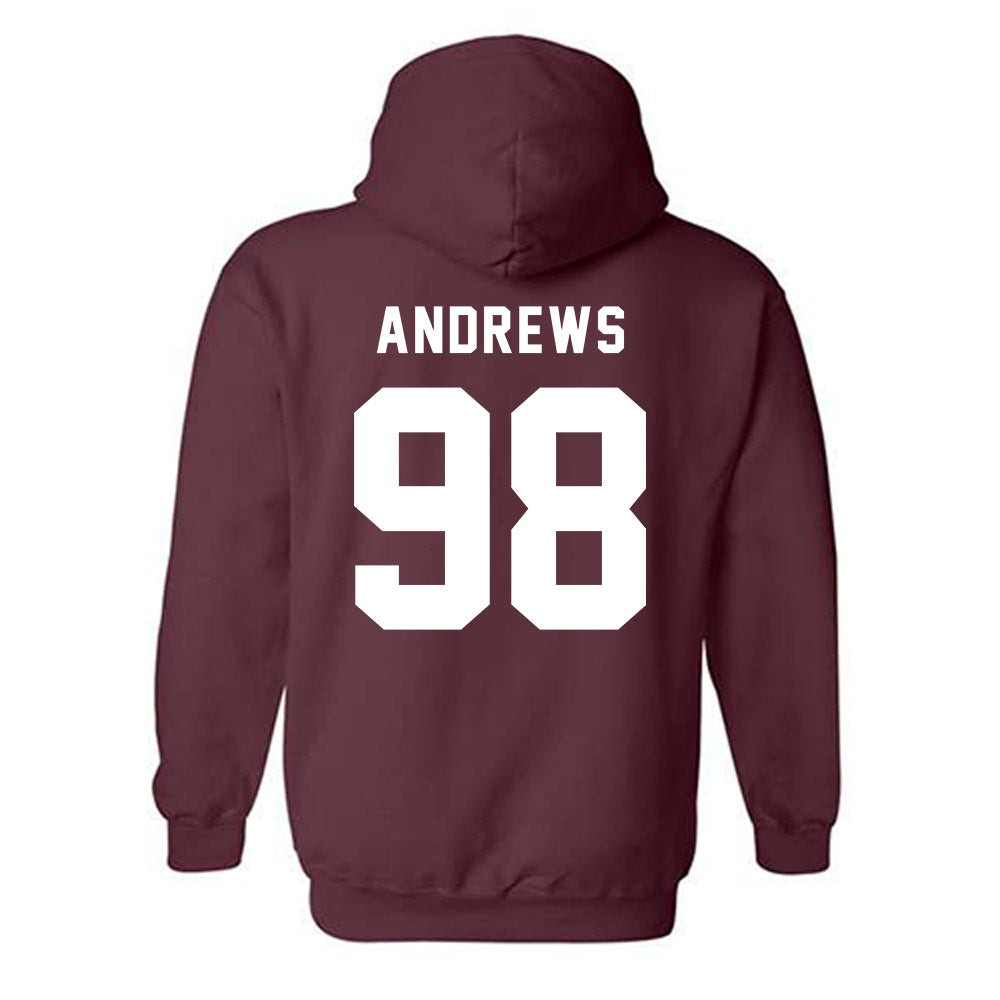 EKU - NCAA Football : Cedric Andrews - Classic Shersey Hooded Sweatshirt-1