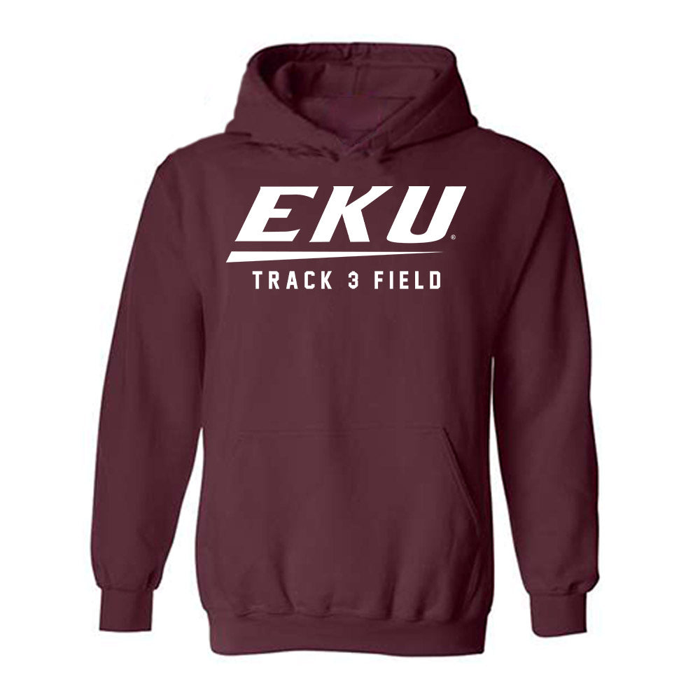 EKU - NCAA Men's Track & Field : Tomas Vega - Classic Shersey Hooded Sweatshirt-0