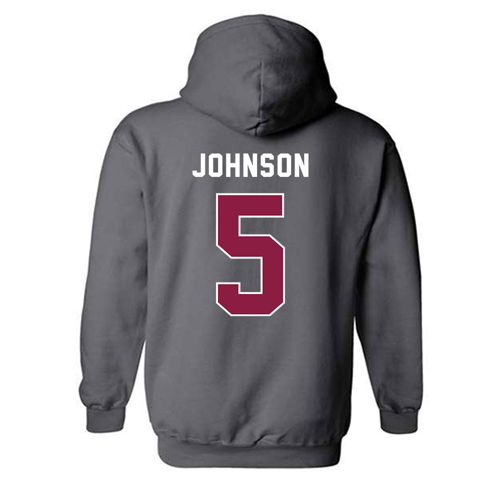 EKU - NCAA Baseball : Ryan Johnson - Classic Shersey Hooded Sweatshirt-1