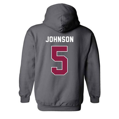 EKU - NCAA Baseball : Ryan Johnson - Classic Shersey Hooded Sweatshirt-1