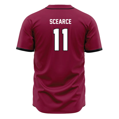 EKU - NCAA Baseball : Julius Scearce - Maroon Jersey-1