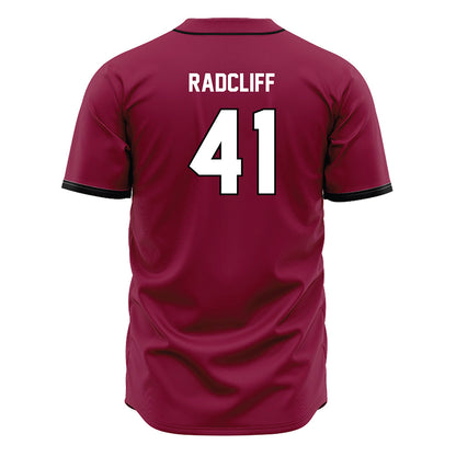 EKU - NCAA Baseball : Ryan Radcliff - Maroon Jersey-1