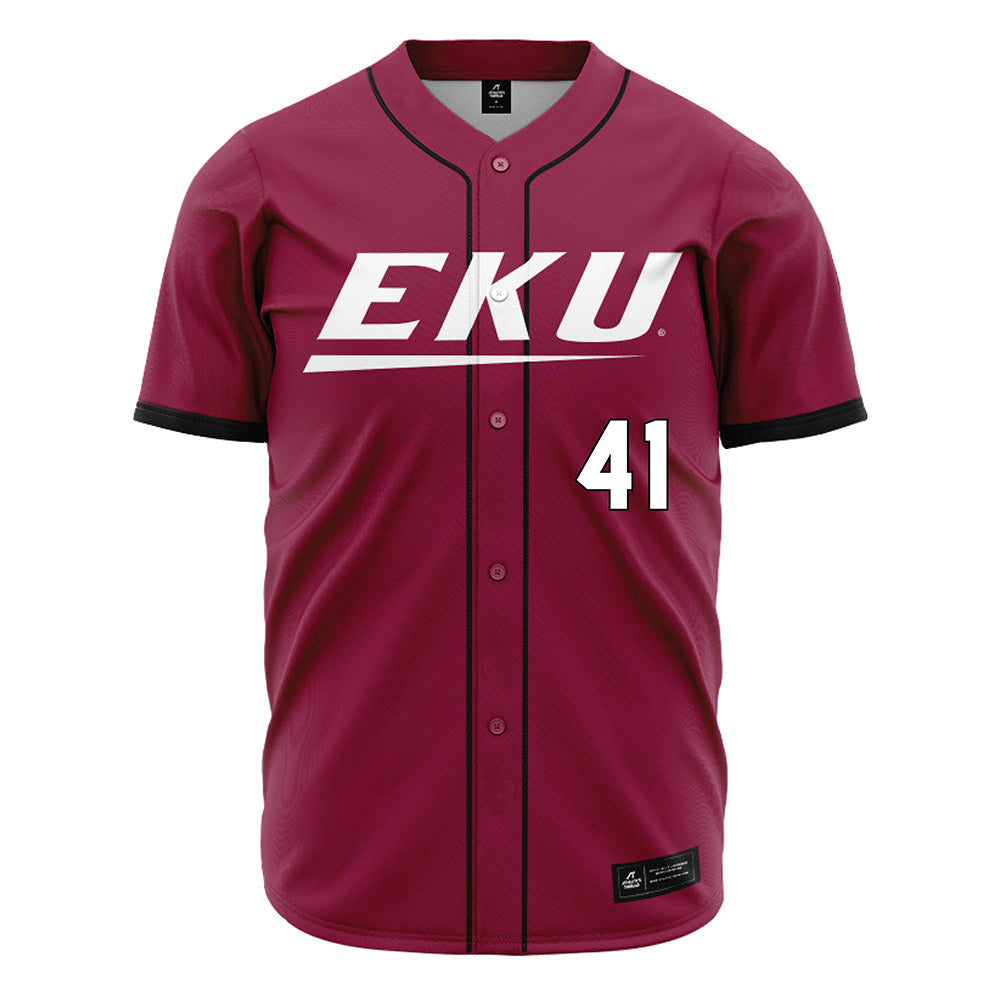 EKU - NCAA Baseball : Ryan Radcliff - Maroon Jersey-0